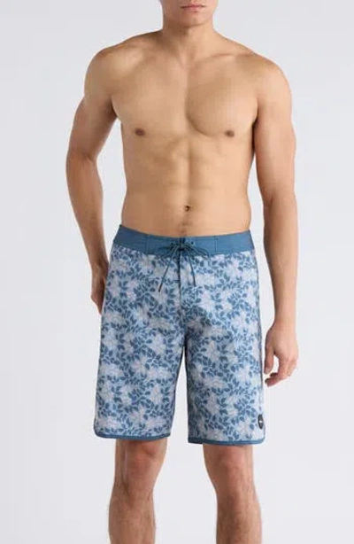 Rvca Northern Swim Trunks In Blue