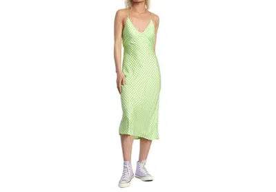 Rvca Oh Lord Midi Dress In Green