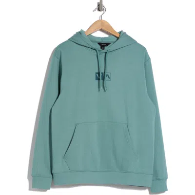 Rvca Oliver Graphic Print Hoodie In Evergreen