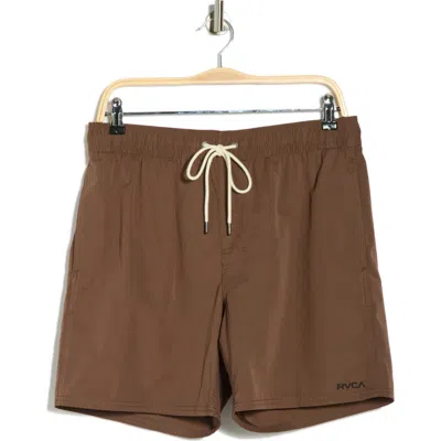 Rvca Opposites Amphibian Hybrid Shorts In Brown
