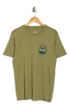 Rvca Palm Patrol Slim Fit Graphic T-shirt In Green