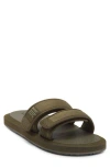 Rvca Peak Slide Sandal In Green