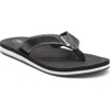 Rvca Perforated Flip Flop Sandal In Black