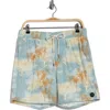 Rvca Perry Swim Trunks In Brown