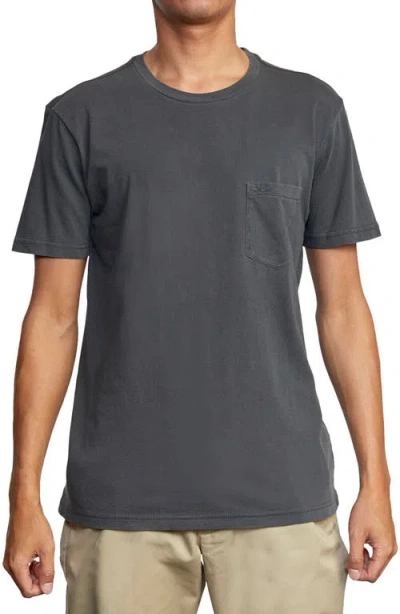 Rvca Pocket T-shirt In Blue