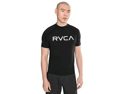 Rvca Rashguard Short Sleeve Men's T Shirt Black: Sm In Multi