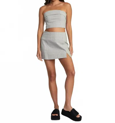 Rvca Reform Skirt In Dark Khaki In Gray