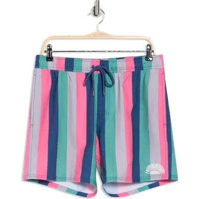 Rvca Resort Swim Trunks In Multi