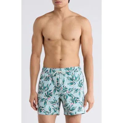 Rvca Resort Swim Trunks In Brown