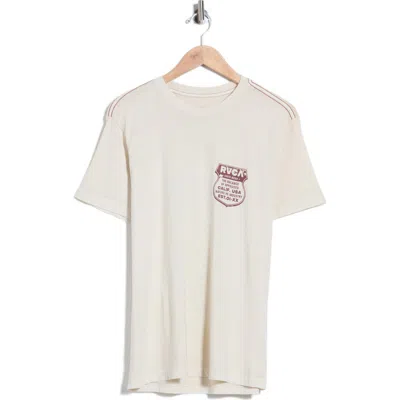 Rvca Ride Free Cotton Graphic T-shirt In Ceramic