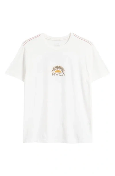 Rvca Rise Cut Short Sleeve Graphic T-shirt In White