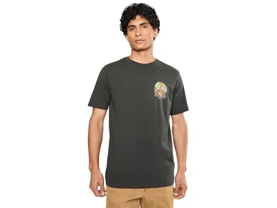 Rvca River Run Men's T Shirt Black: Lg In Gray