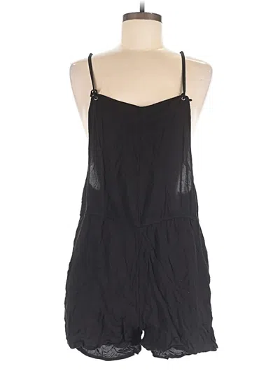 Pre-owned Rvca Romper In Black