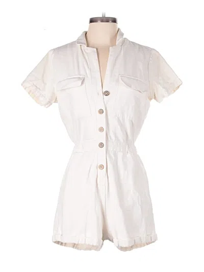 Pre-owned Rvca Romper In White