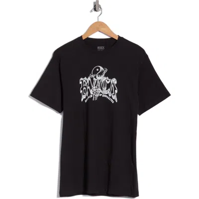 Rvca Rotater Graphic T-shirt In Black