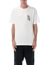 Rvca Double Trouble White T-shirt In Multi