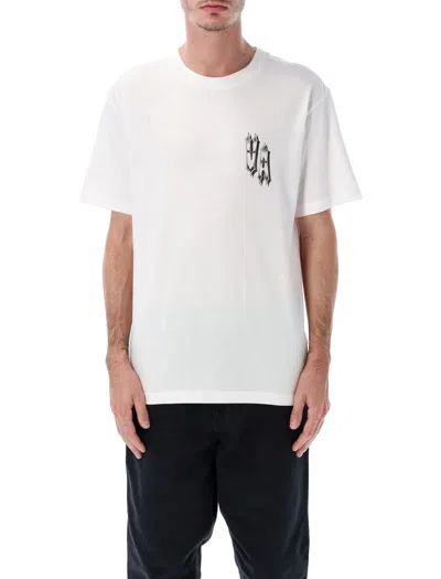 RVCA RVCA RVCA DOUBLE TROUBLE WHITE T-SHIRT