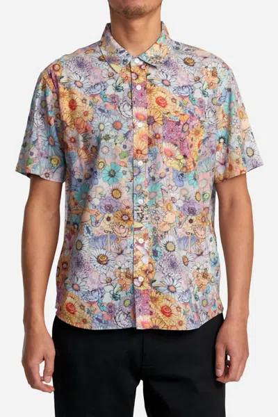 Rvca Sage Vaughn Short Sleeve Woven Shirt In Multi