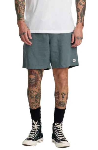 Rvca Sands Stripe Regular Fit Shorts In Green