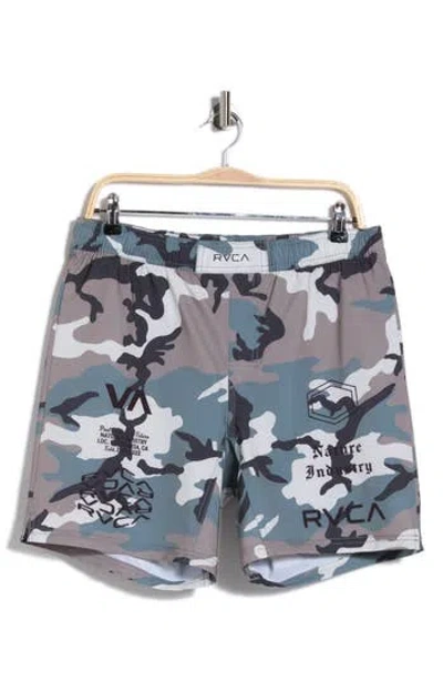 Rvca Scrapper Ii Mma Fighting Shorts In Camoflauge