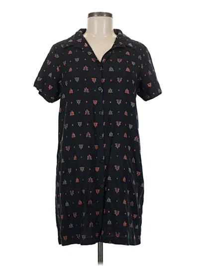 Pre-owned Rvca Short Sleeve Polo Shirt In Black