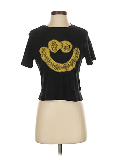 Pre-owned Rvca Short Sleeve T-shirt In Gold