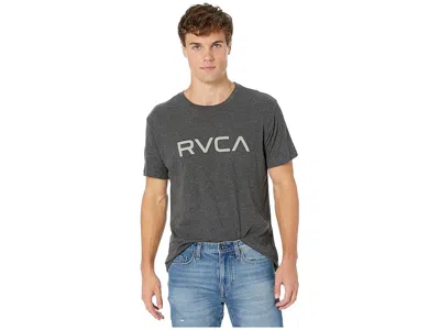 Rvca Short Sleeve Tee Men's T Shirt Black: Xl In Gray