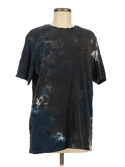 Pre-owned Rvca Short Sleeve T-shirt In Black