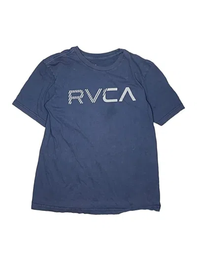 Pre-owned Rvca Kids' Short Sleeve T-shirt In Blue