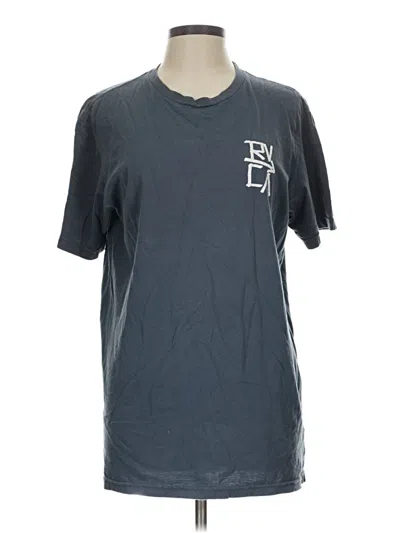 Pre-owned Rvca Short Sleeve T-shirt In Blue