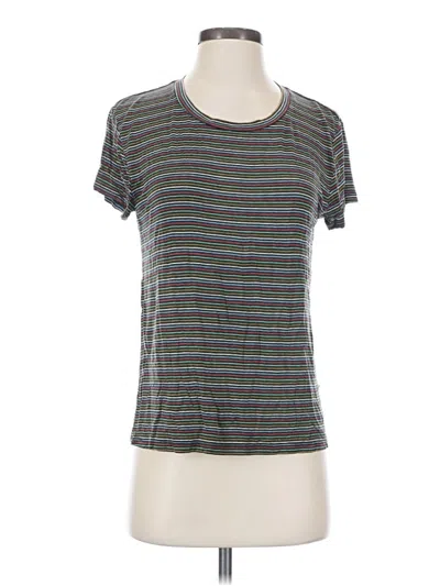 Pre-owned Rvca Short Sleeve T-shirt In Gray