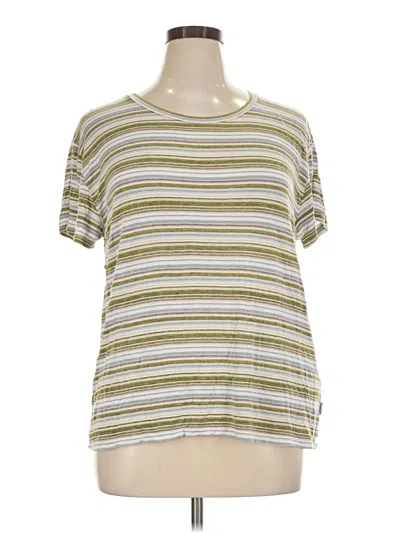 Pre-owned Rvca Short Sleeve T-shirt In Green