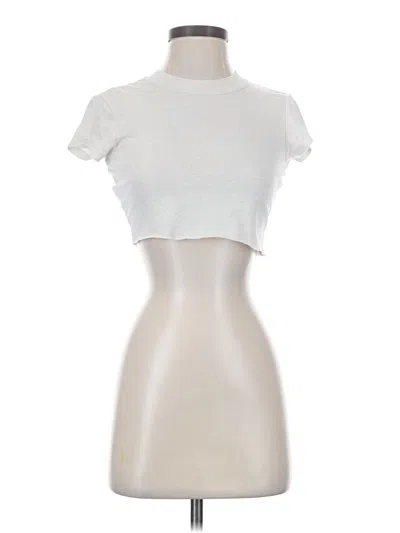 Pre-owned Rvca Short Sleeve Turtleneck In Silver