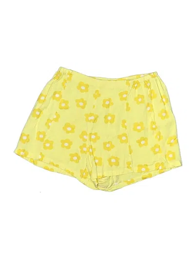 Pre-owned Rvca Shorts In Yellow
