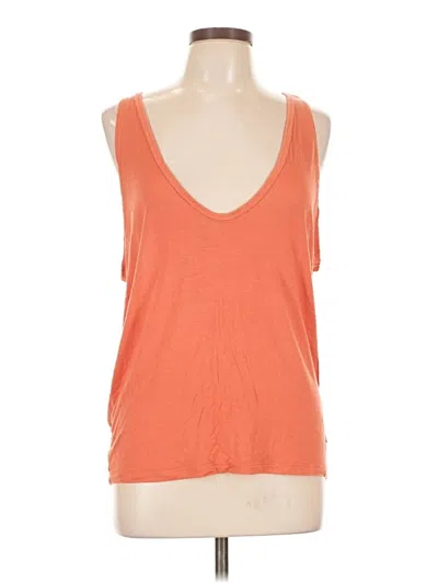 Pre-owned Rvca Sleeveless T-shirt In Orange