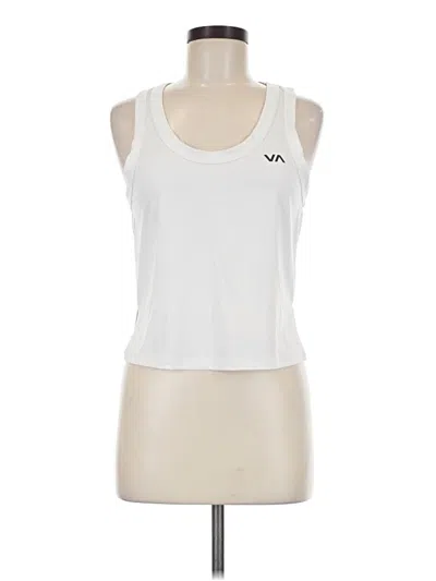 Pre-owned Rvca Sleeveless T-shirt In White