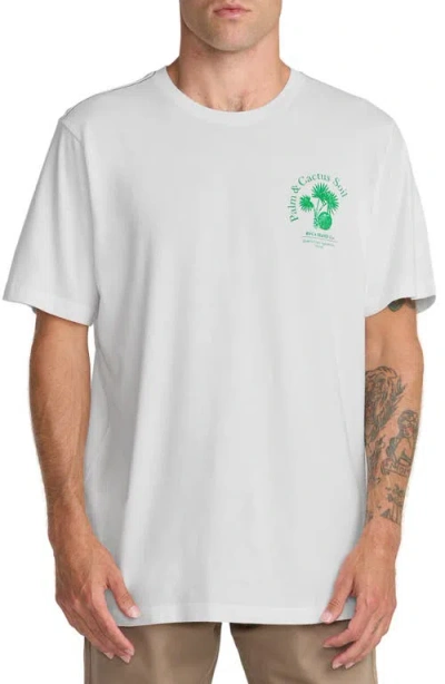 Rvca Soil Co. Cotton Graphic T-shirt In White