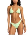 Rvca Solid Medium Bikini Bottom In Glow In Beige