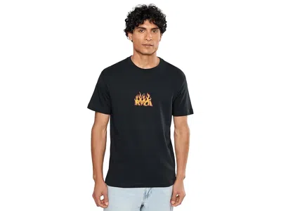 Rvca Spanky Fuego Short Sleeve Men's T Shirt Black: 2xl