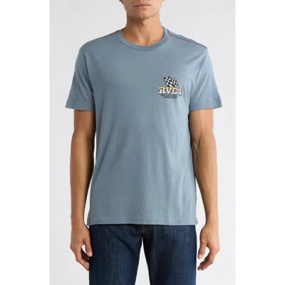 Rvca Speed Eagle Graphic T-shirt In Blue