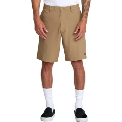 Rvca Sport Course Chino Shorts In Brown