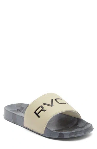 Rvca Sport Slide Sandal In Brown