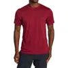 Rvca Sport Vent Logo Graphic T-shirt In Deep Magenta