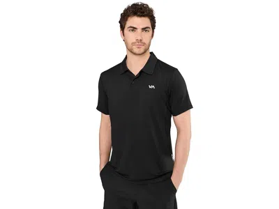 Rvca Sport Vent Polo In Black