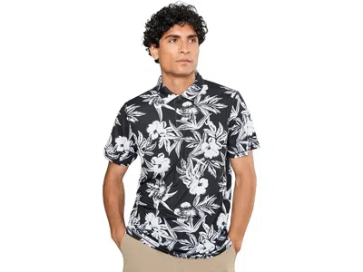 Rvca Sport Vent Polo Men's Clothing Black Floral: 2xl