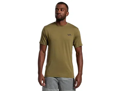 Rvca Sport Vent Short Sleeve In Green