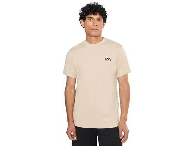 Rvca Sport Vent Short Sleeve Men's Workout Light Khaki: Sm In Brown