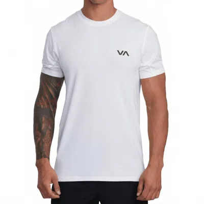 Rvca Sport Vent Short Sleeve Tee In White
