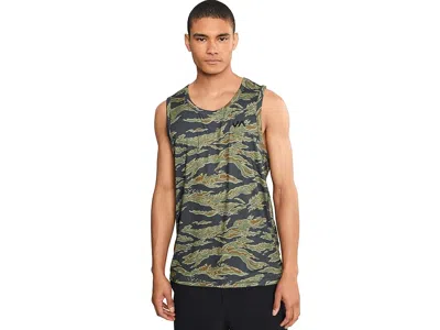 Rvca Sport Vent Tank Men's Clothing Tiger Camo: 2xl In Green