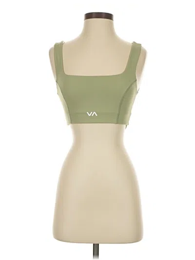 Pre-owned Rvca Sports Bra In Green